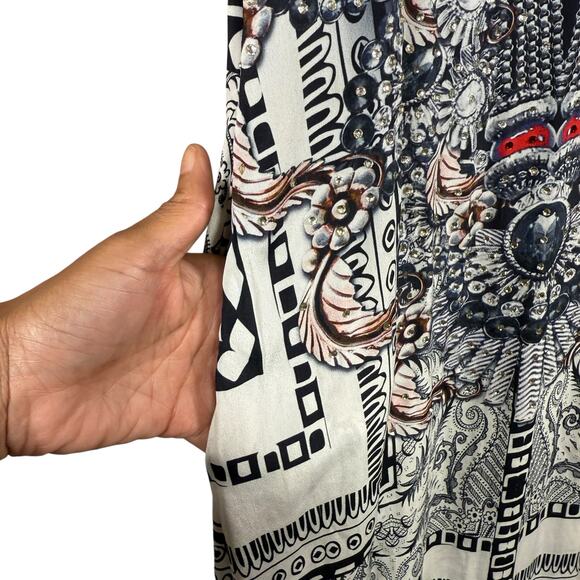 True Colours by La Moda Maxi Dress | Boho Festival Silk-Like Slip | Size S/M - Picture 6 of 13